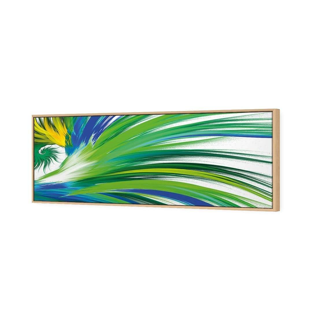 Tail Feathers, Blue (long) - Wall Art Designs - 2413_DL_H WAD_CP - MPY - 260 - M - S - S_60x20_S - 1550 - OAK