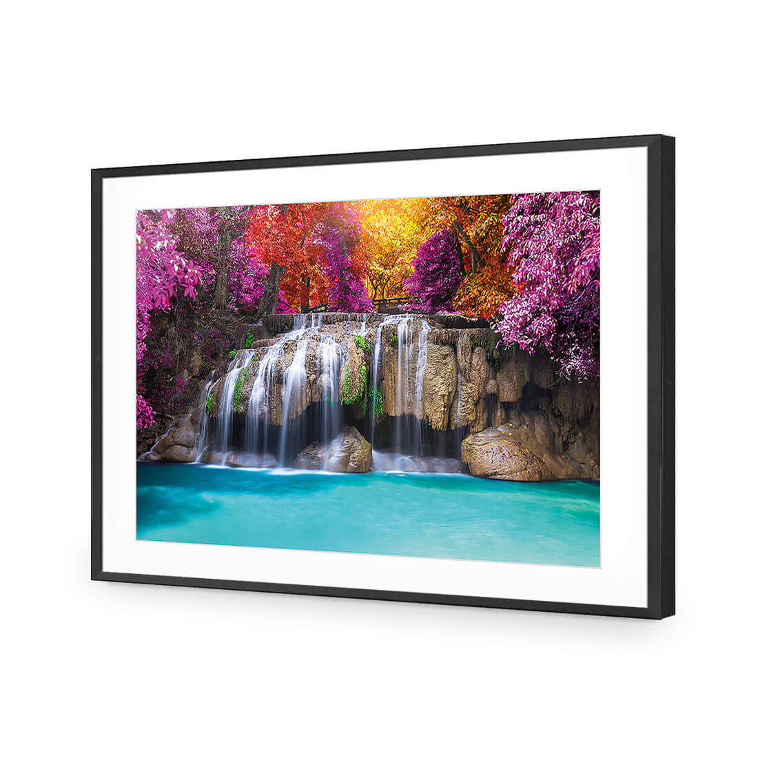 Thai Waterfall Wonder - Wall Art Designs - 3982_AR_H WAD_AP - 030 - MAT_45x30_S - 2538 - BLK