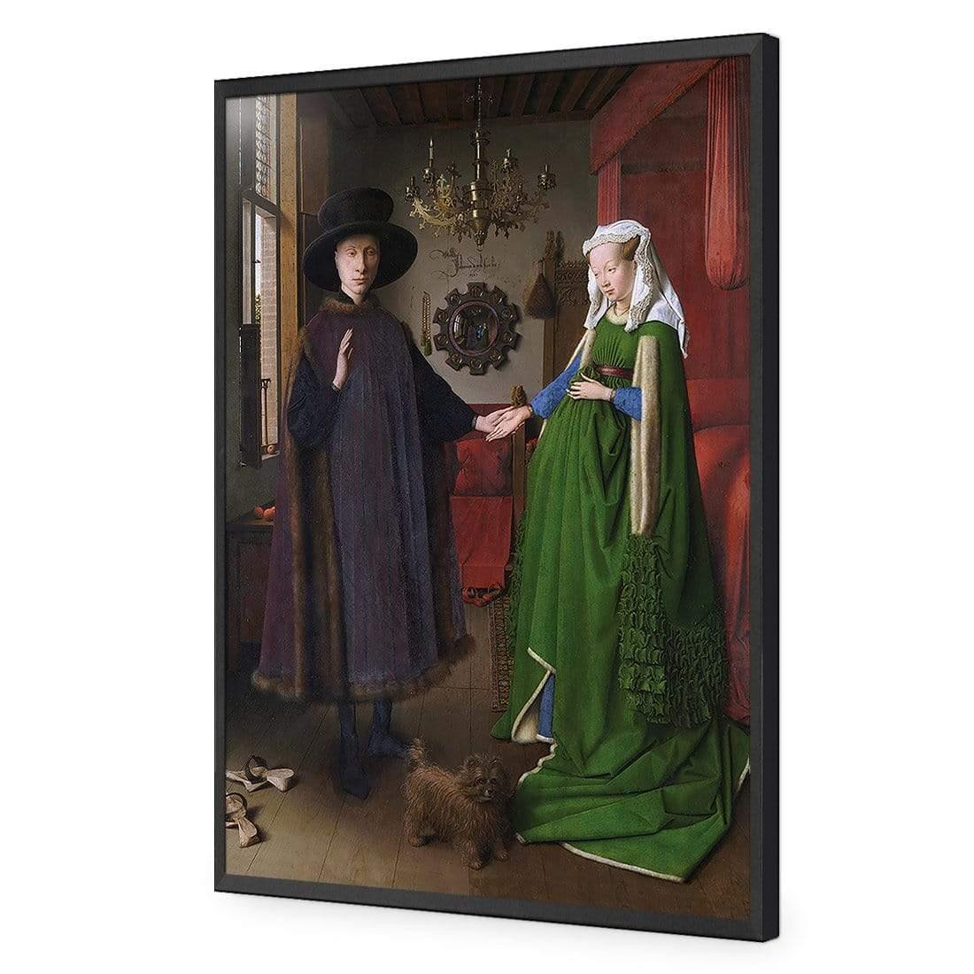 The Arnolfini Portrait by Jan van Eyek - Wall Art Designs - 3822_AR_V WAD_AP - 030 - EDG_45x30_S - 2538 - BLK