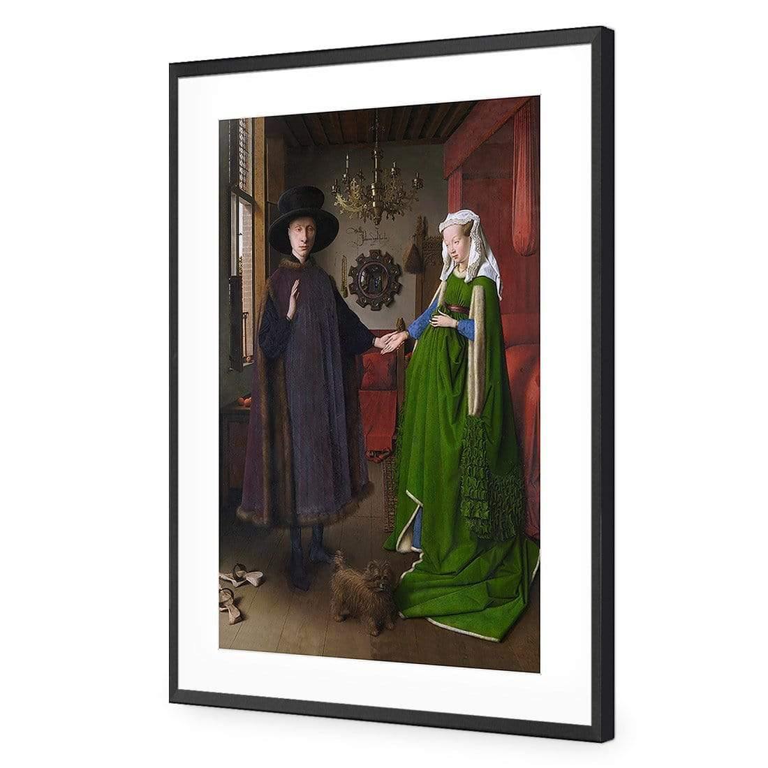 The Arnolfini Portrait by Jan van Eyek - Wall Art Designs - 3822_AR_V WAD_AP - 030 - MAT_45x30_S - 2538 - BLK