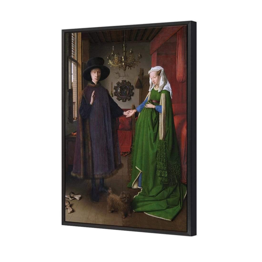 The Arnolfini Portrait by Jan van Eyek - Wall Art Designs - 3822_AR_V WAD_CP - MPY - 260 - M - S - S_45x30_S - 1550 - BLK