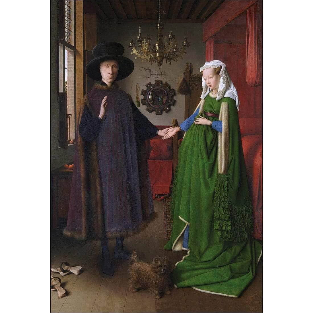 The Arnolfini Portrait by Jan van Eyek - Wall Art Designs - 3822_AR_V WAD_CP - MPY - 260 - M - S - S_45x30_NONE