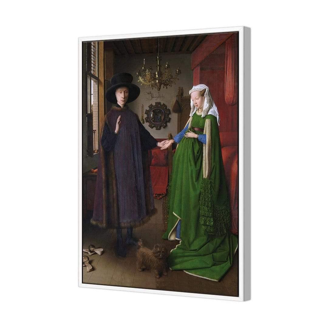 The Arnolfini Portrait by Jan van Eyek - Wall Art Designs - 3822_AR_V WAD_CP - MPY - 260 - M - S - S_45x30_S - 1550 - WHT