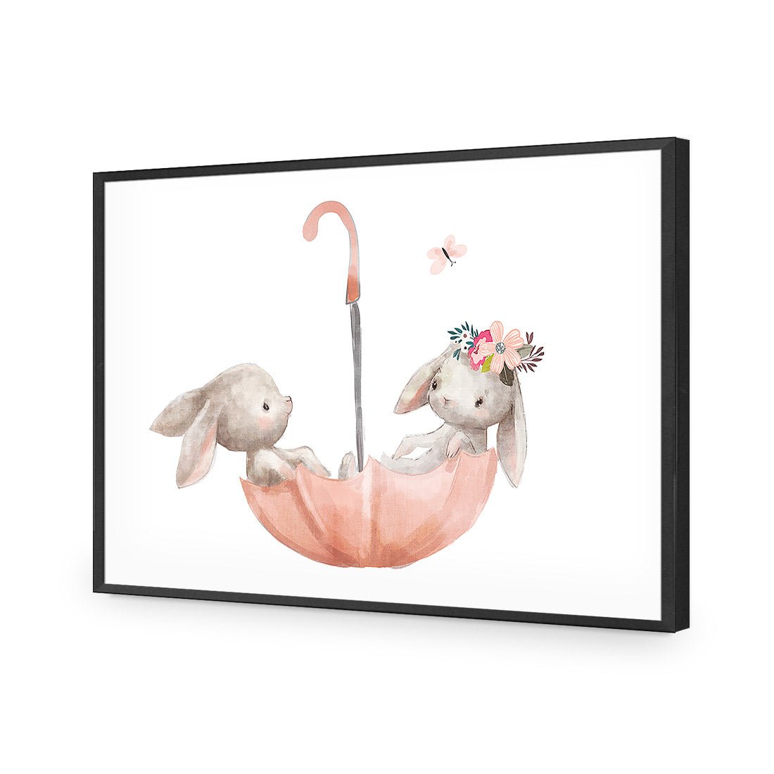 The Bunny Boat - Wall Art Designs - 3527_AR_H WAD_AP - 030 - EDG_45x30_S - 2538 - BLK