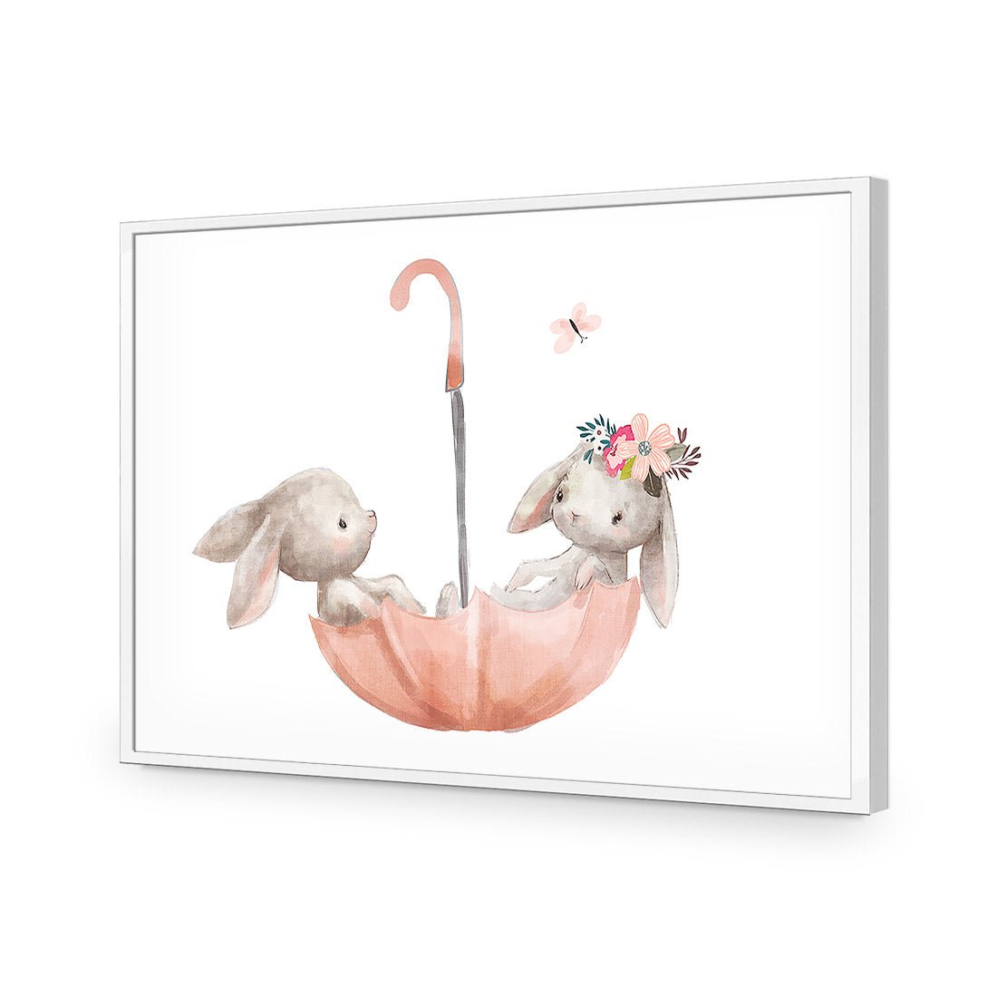 The Bunny Boat - Wall Art Designs - 3527_AR_H WAD_AP - 030 - EDG_45x30_S - 2538 - WHT