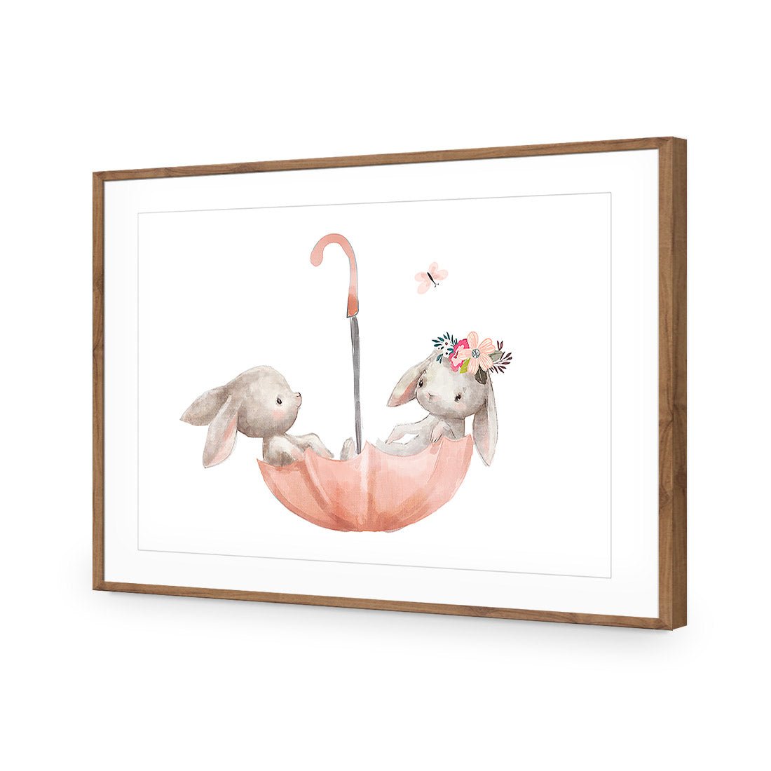 The Bunny Boat - Wall Art Designs - 3527_AR_H WAD_AP - 030 - MAT_45x30_S - 2538 - NAT