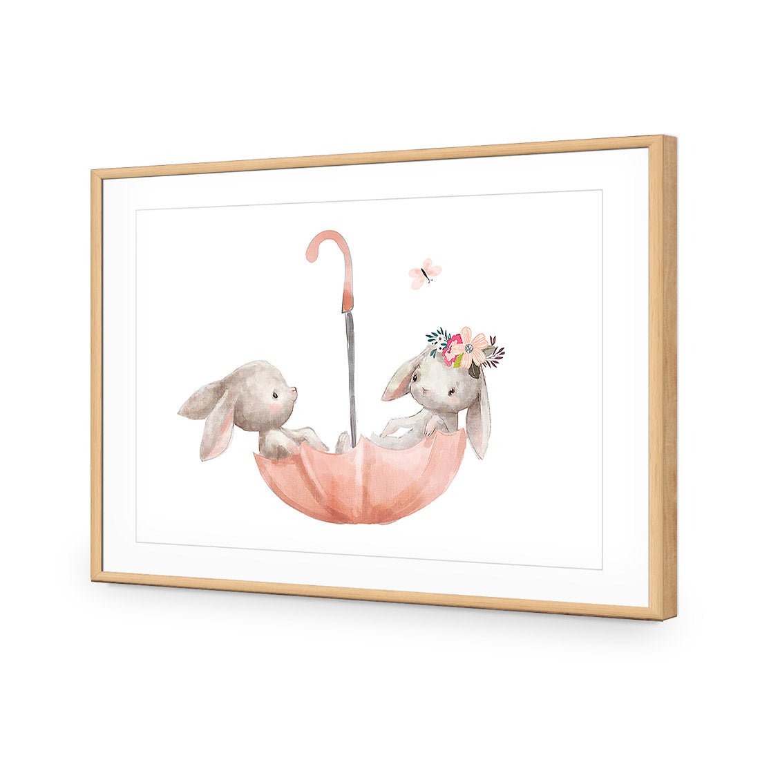 The Bunny Boat - Wall Art Designs - 3527_AR_H WAD_AP - 030 - MAT_45x30_S - 2538 - OAK