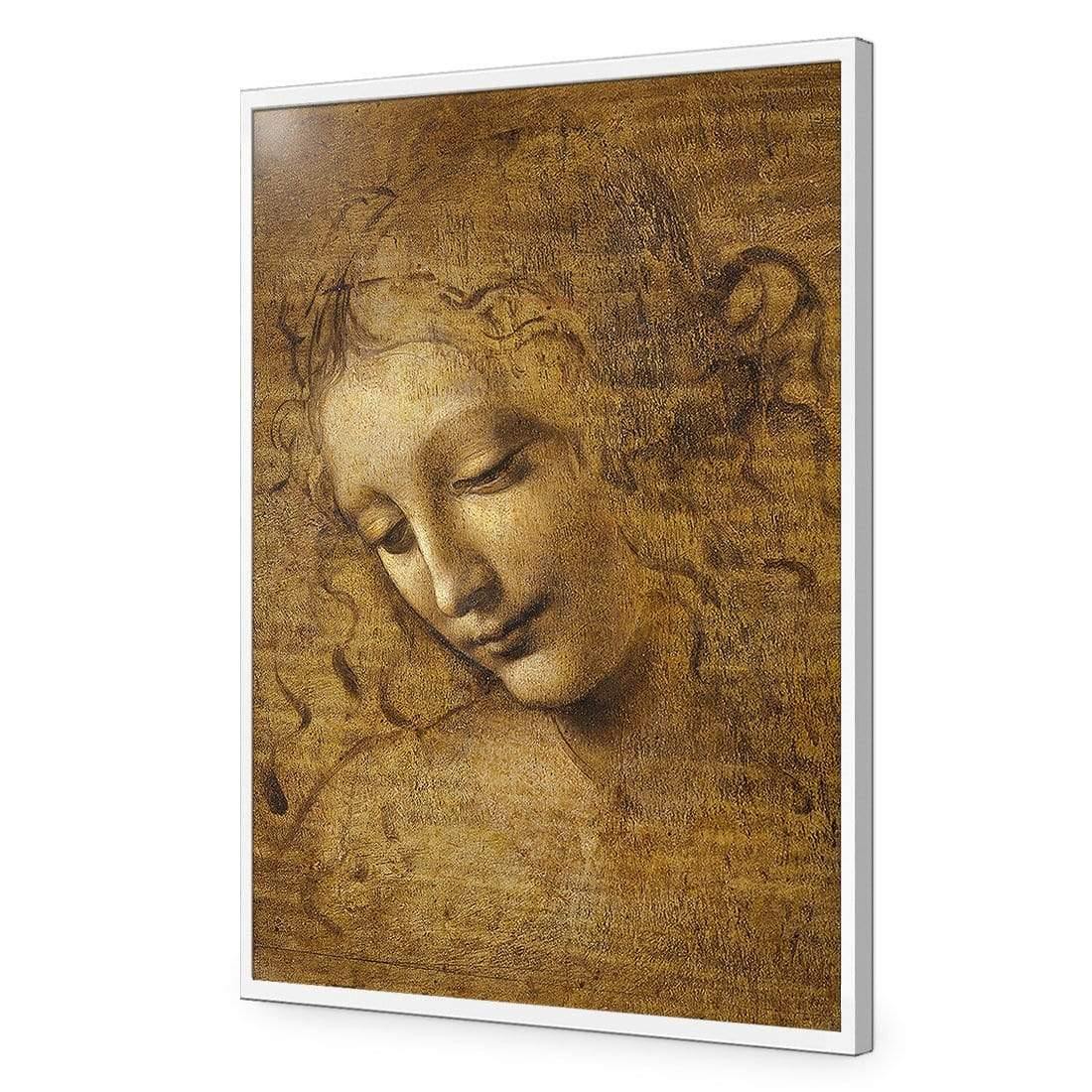 The Head of a Woman by Leonardo da Vinci - Wall Art Designs - 3830_AR_V WAD_AP - 030 - EDG_45x30_S - 2538 - WHT