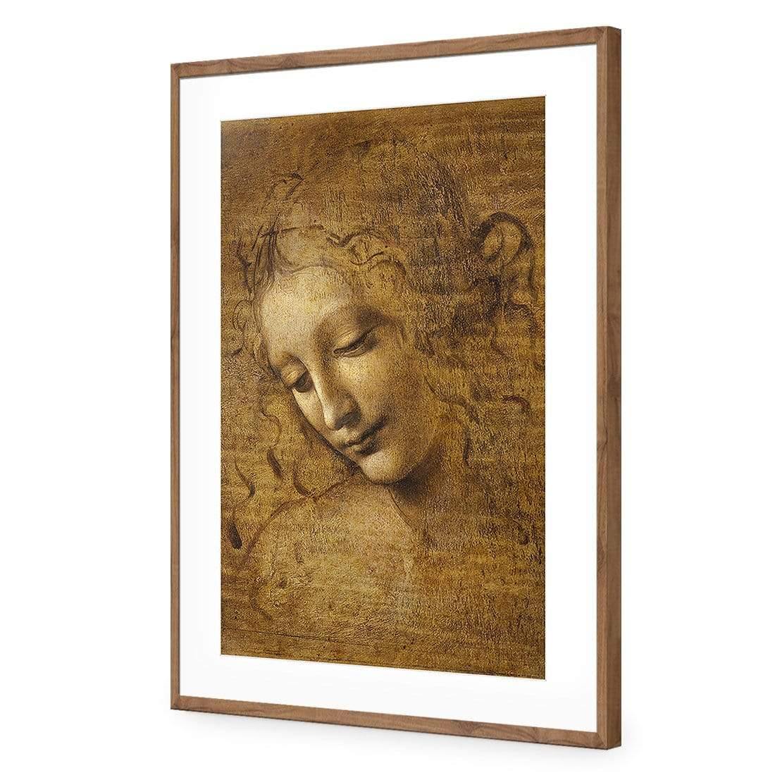 The Head of a Woman by Leonardo da Vinci - Wall Art Designs - 3830_AR_V WAD_AP - 030 - MAT_45x30_S - 2538 - NAT