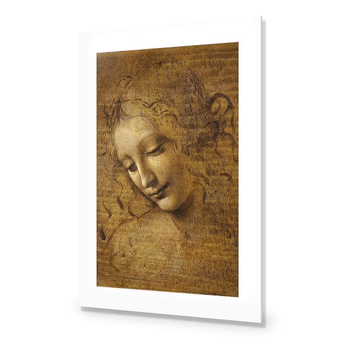 The Head of a Woman by Leonardo da Vinci - Wall Art Designs - 3830_AR_V WAD_AP - 030 - MAT_45x30_NONE