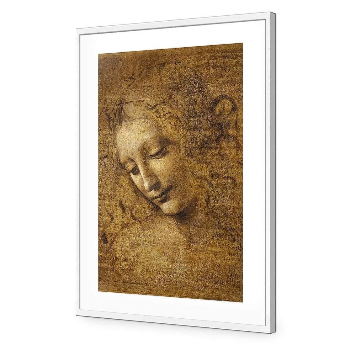 The Head of a Woman by Leonardo da Vinci - Wall Art Designs - 3830_AR_V WAD_AP - 030 - MAT_45x30_S - 2538 - WHT