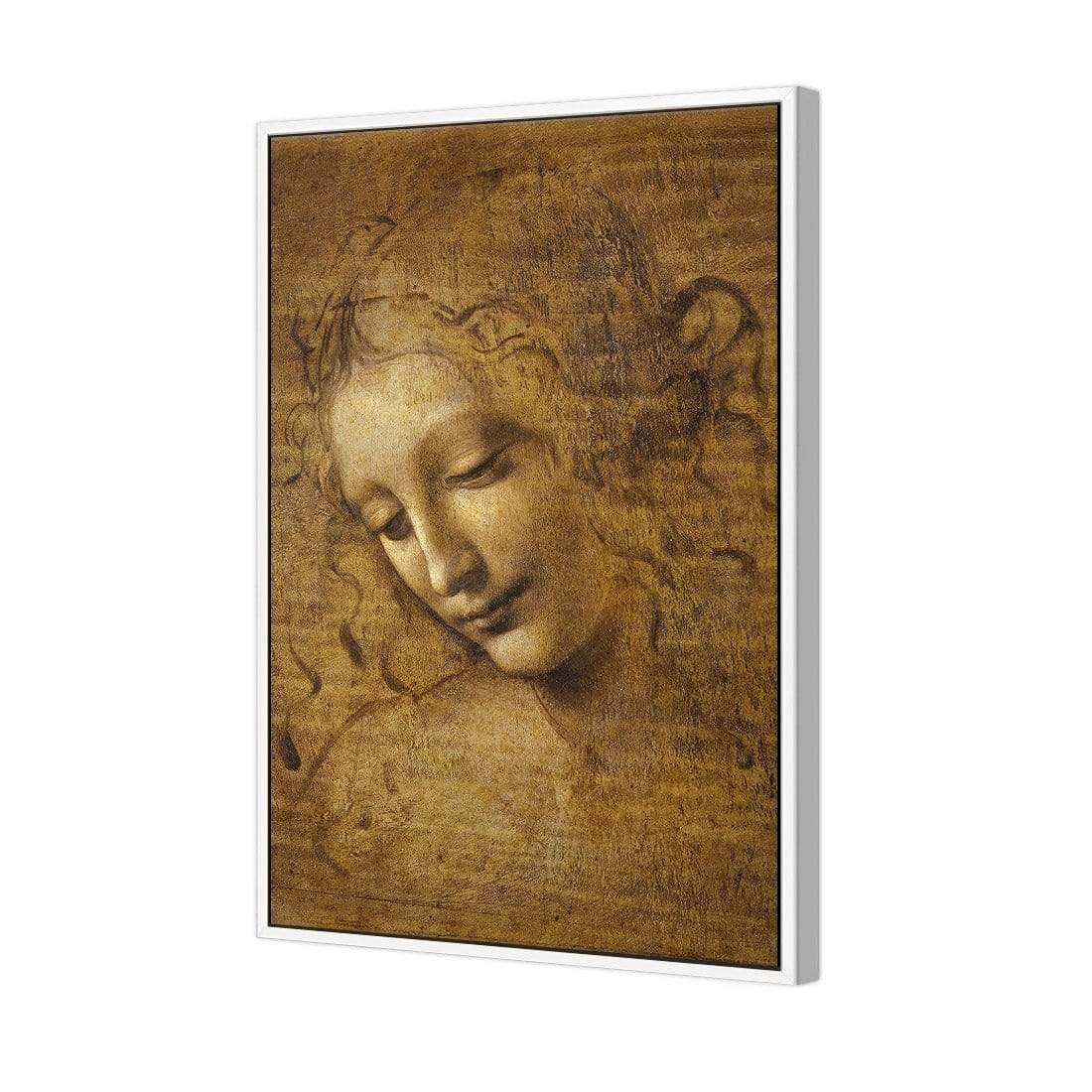 The Head of a Woman by Leonardo da Vinci - Wall Art Designs - 3830_AR_V WAD_CP - MPY - 260 - M - S - S_45x30_S - 1550 - WHT