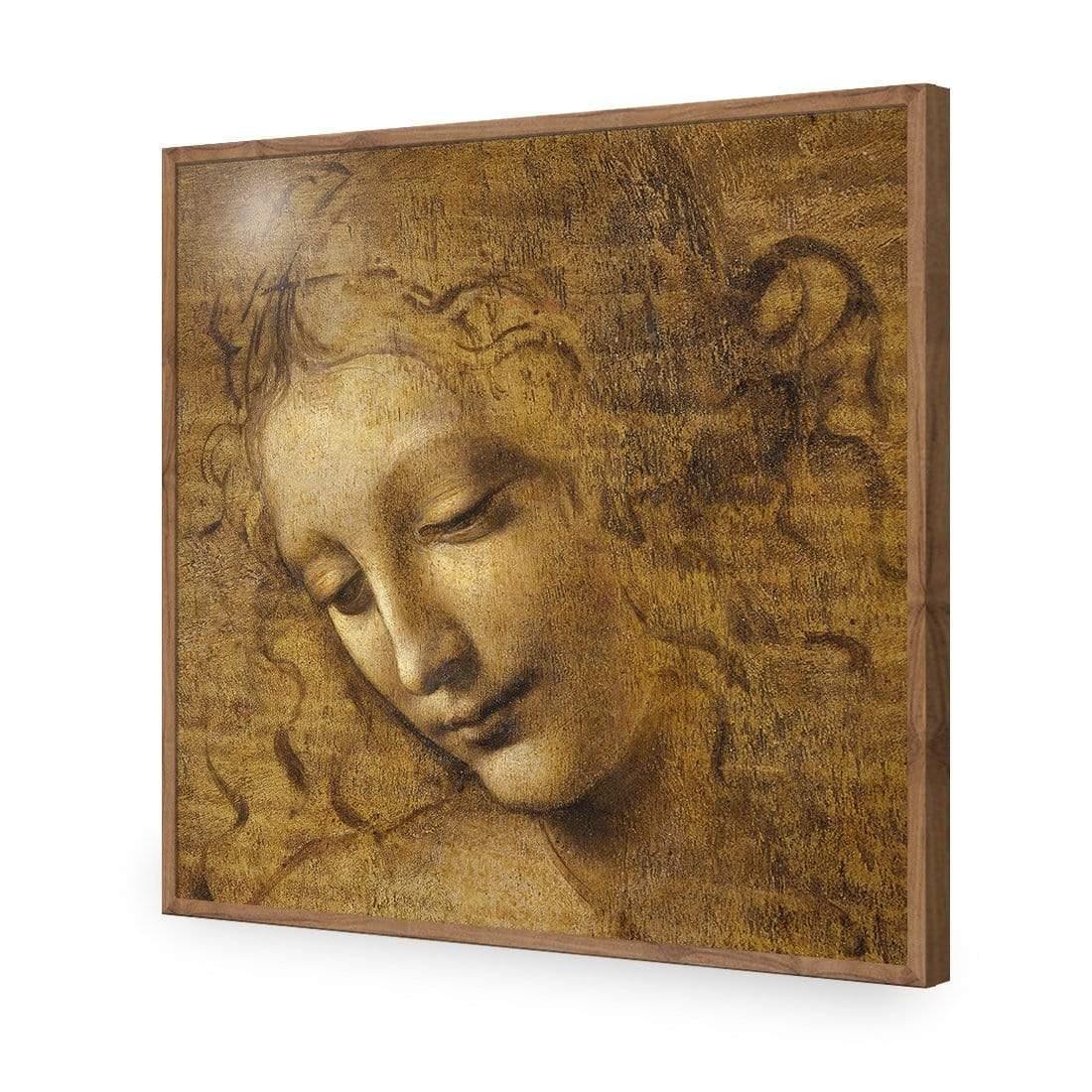 The Head of a Woman by Leonardo da Vinci (Square) - Wall Art Designs - 3830_AS_Q WAD_AP - 030 - EDG_37x37_S - 2538 - NAT