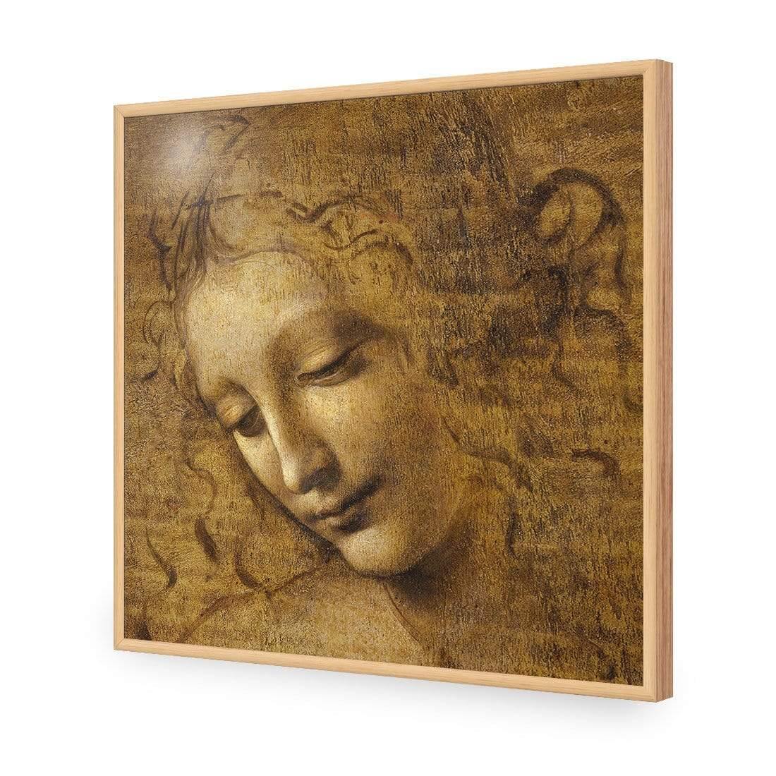 The Head of a Woman by Leonardo da Vinci (Square) - Wall Art Designs - 3830_AS_Q WAD_AP - 030 - EDG_37x37_S - 2538 - OAK