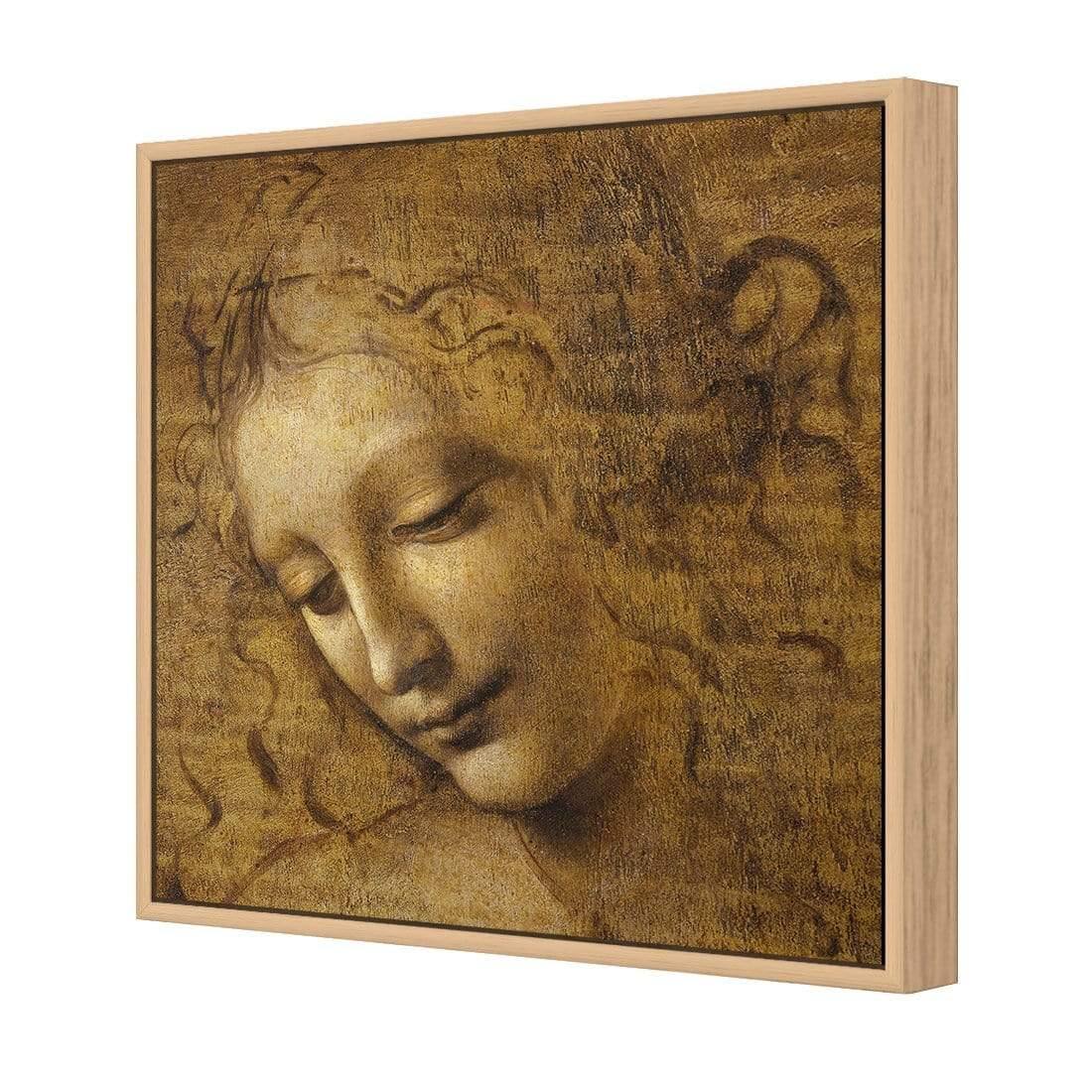 The Head of a Woman by Leonardo da Vinci (Square) - Wall Art Designs - 3830_AS_Q WAD_CP - MPY - 260 - M - S - S_37x37_S - 1550 - OAK