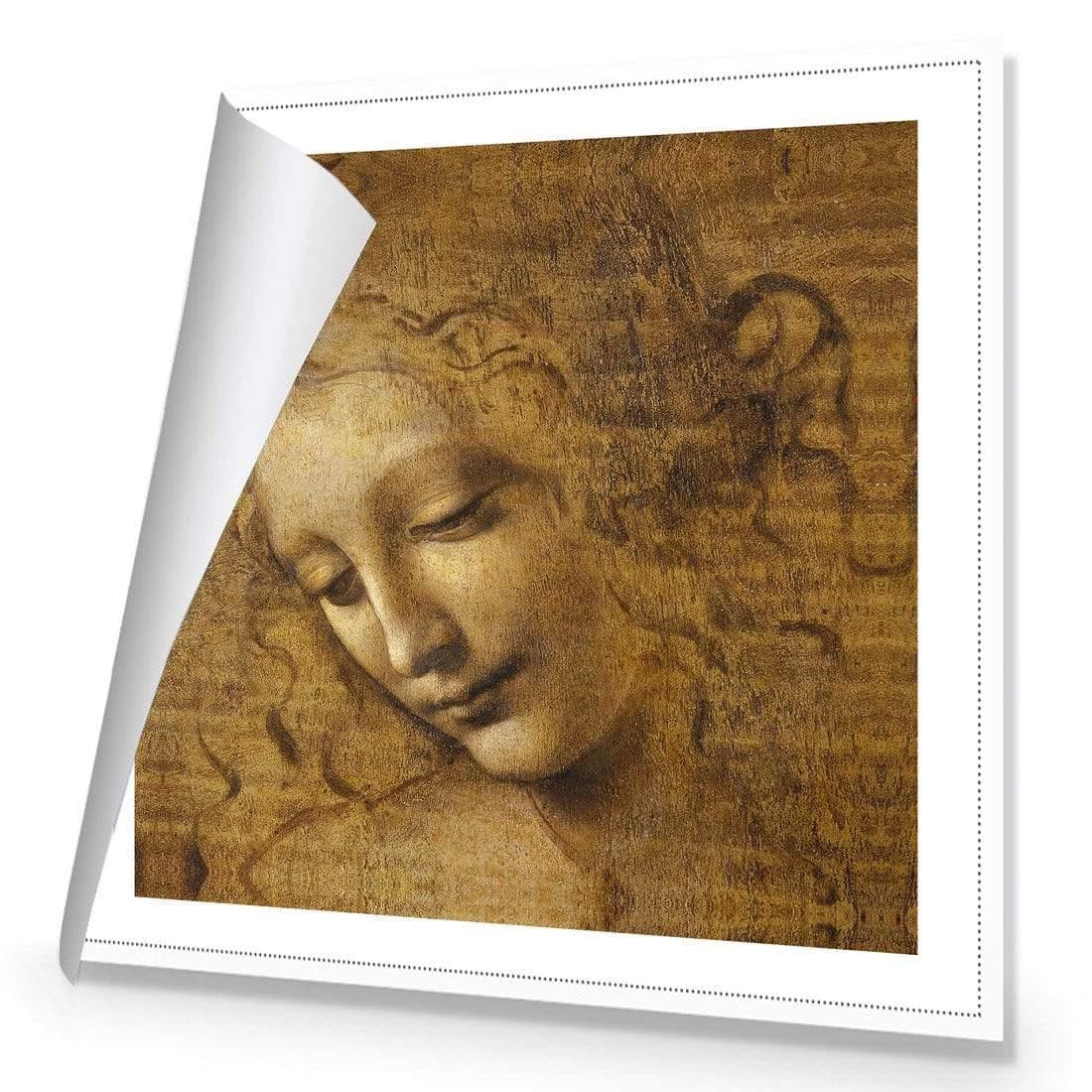 The Head of a Woman by Leonardo da Vinci (Square) - Wall Art Designs - 3830_AS_Q WAD_CP - MPY - 260 - M - R_37x37_NONE