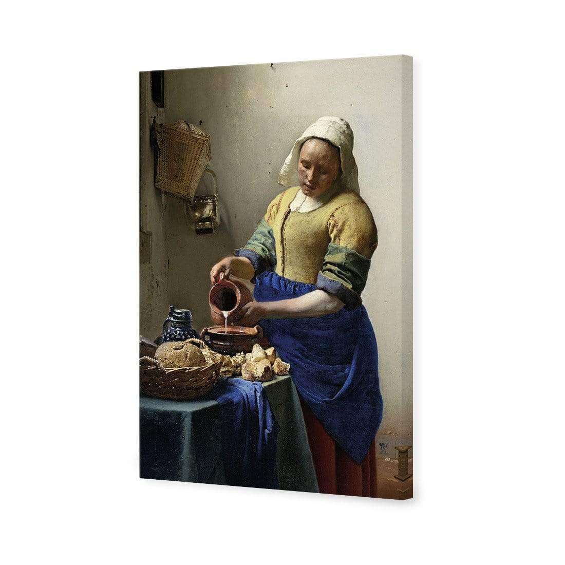 The Milkmaid By Vermeer | Classic Canvas | No Frame | Stretched Canvas