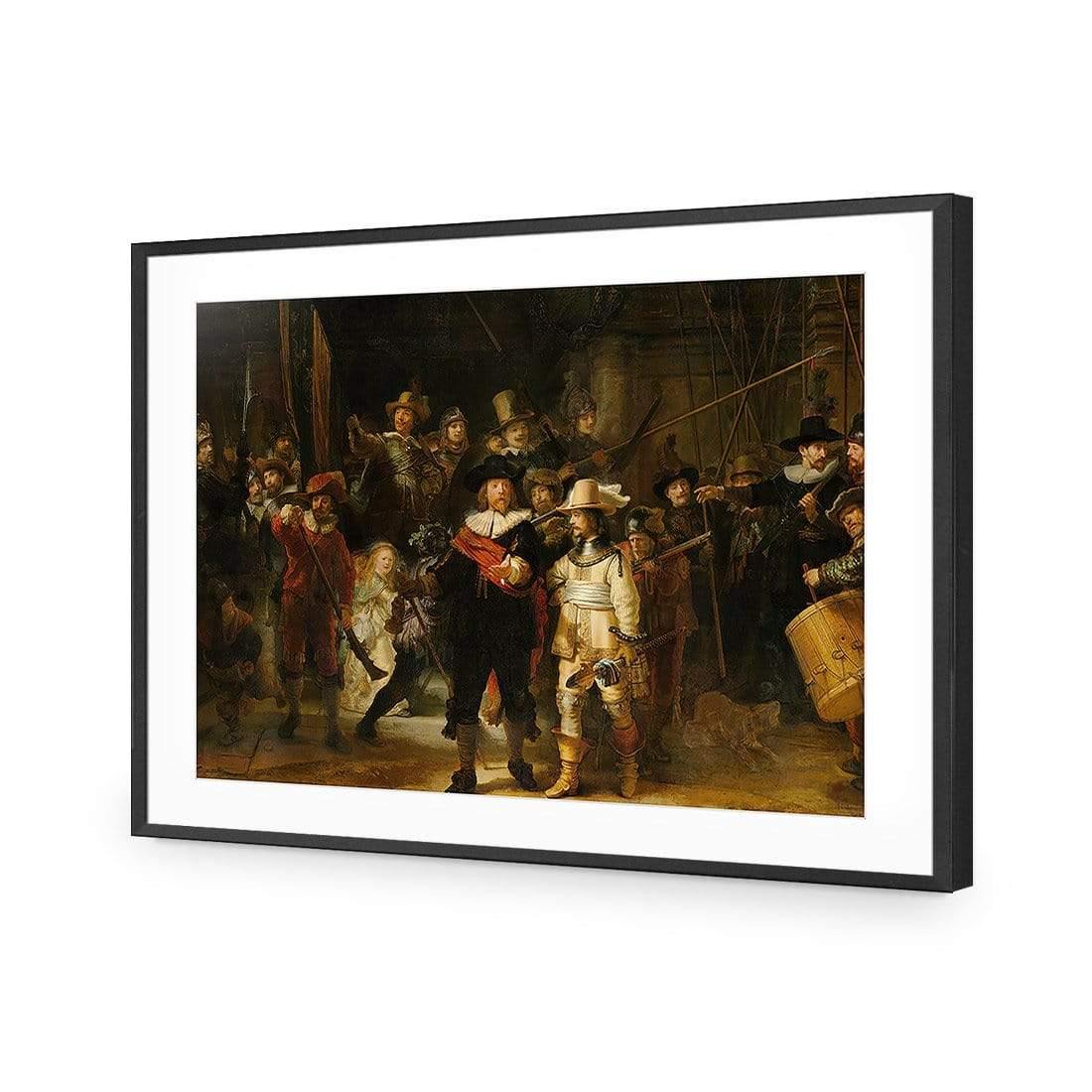 The Night Watch By Rembrandt - Wall Art Designs - 3391_AR_H WAD_AP - 030 - MAT_45x30_S - 2538 - BLK