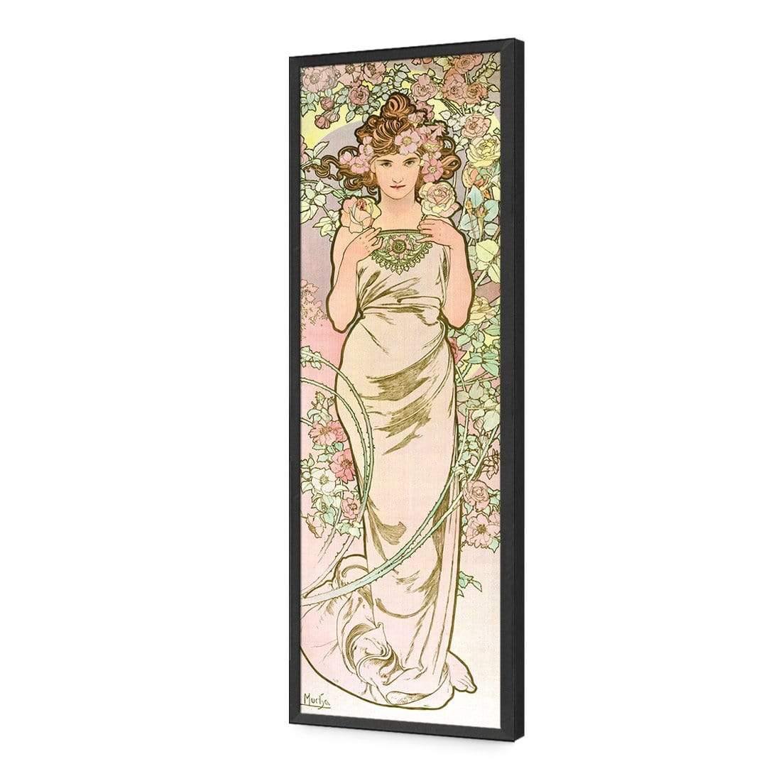 The Rose by Alphonse Mucha - Wall Art Designs - 3835_AL_V WAD_AP - 030 - EDG_90x30_S - 2538 - BLK