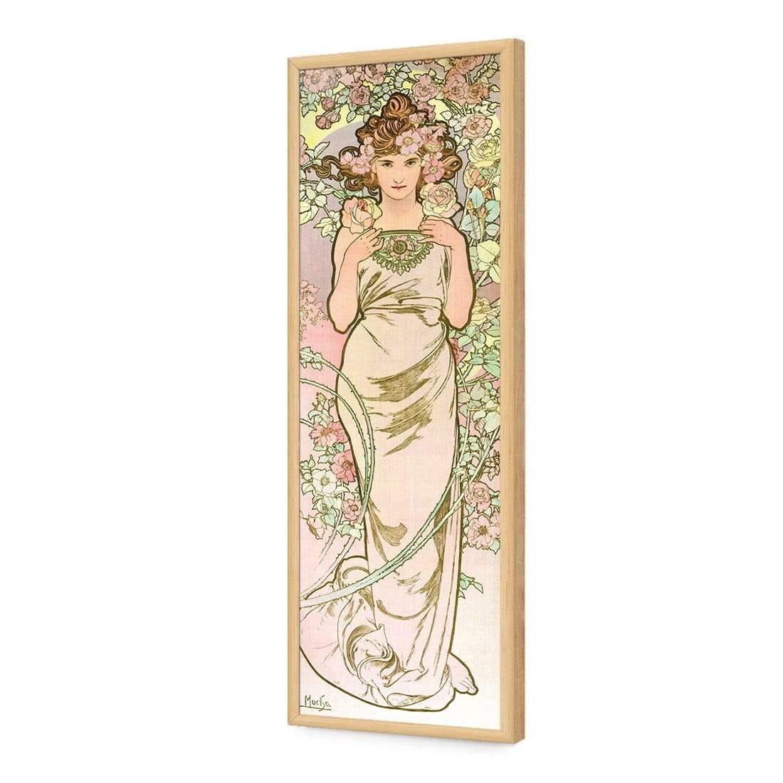 The Rose by Alphonse Mucha - Wall Art Designs - 3835_AL_V WAD_AP - 030 - EDG_90x30_S - 2538 - OAK