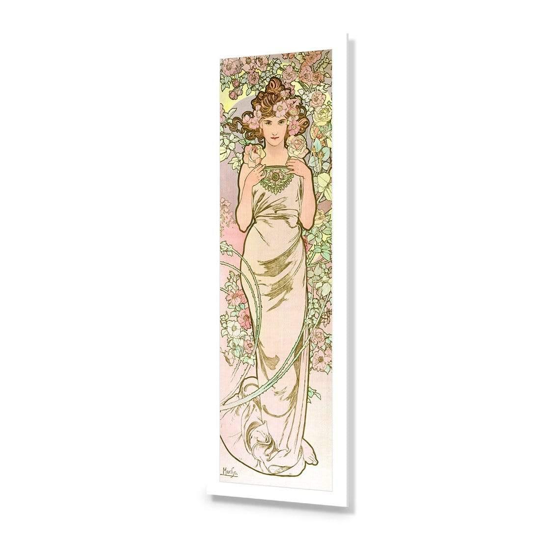 The Rose by Alphonse Mucha - Wall Art Designs - 3835_AL_V WAD_AP - 030 - MAT_90x30_NONE