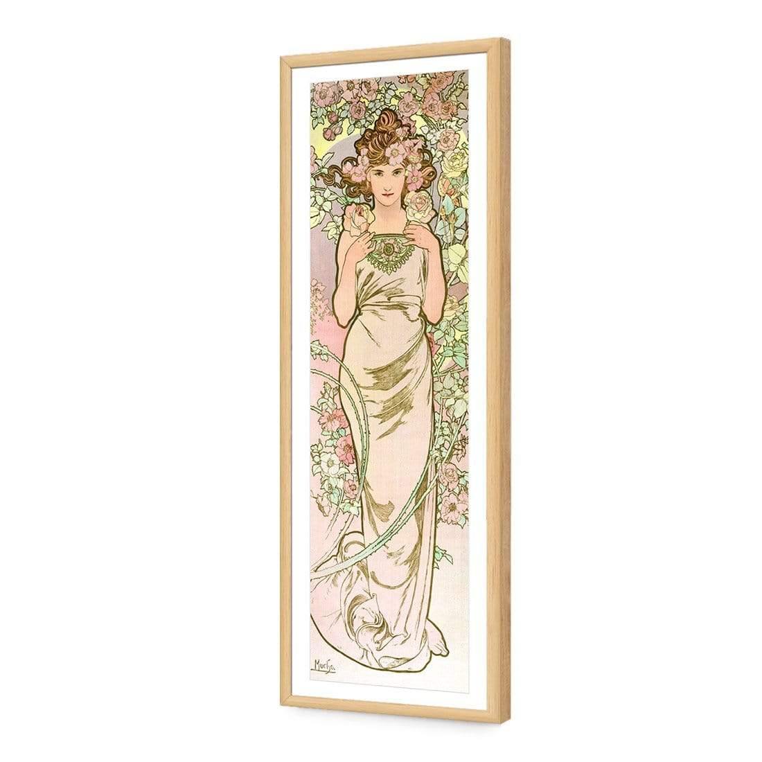 The Rose by Alphonse Mucha - Wall Art Designs - 3835_AL_V WAD_AP - 030 - MAT_90x30_S - 2538 - OAK