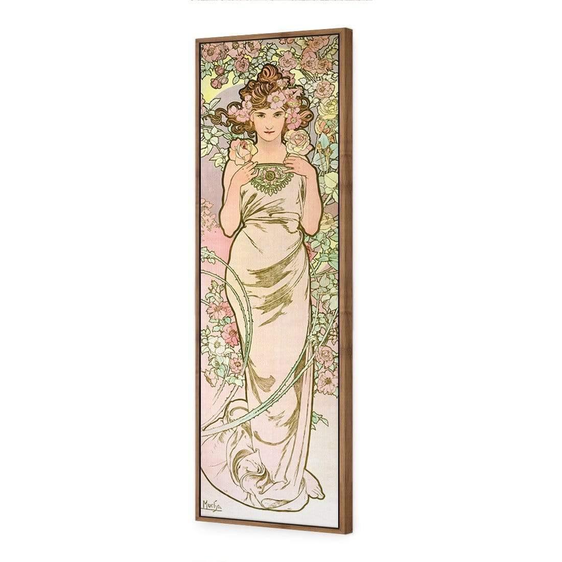 The Rose by Alphonse Mucha - Wall Art Designs - 3835_AL_V WAD_CP - MPY - 260 - M - S - S_60x20_S - 1550 - NAT