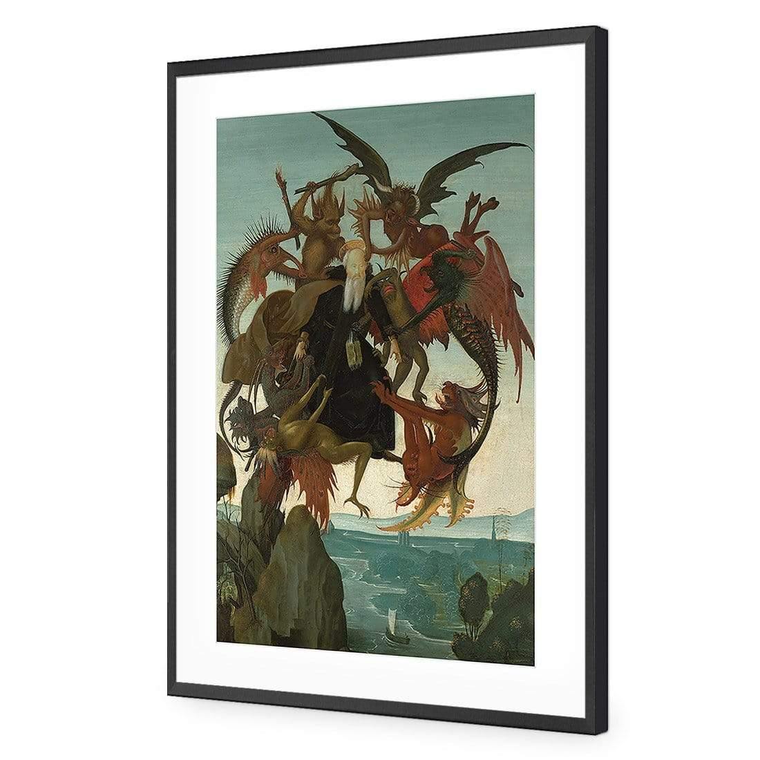 The Torment of Saint Anthony by Michelangelo - Wall Art Designs - 3844_AR_V WAD_AP - 030 - MAT_45x30_S - 2538 - BLK