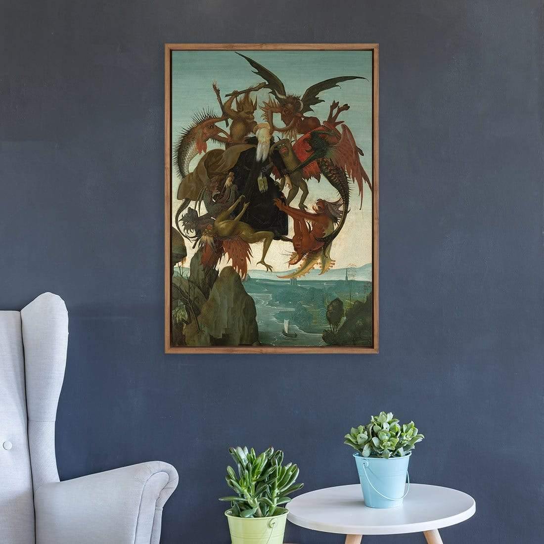 The Torment of Saint Anthony by Michelangelo - Wall Art Designs - 3844_AR_V WAD_CP - MPY - 260 - M - S - S_45x30_NONE