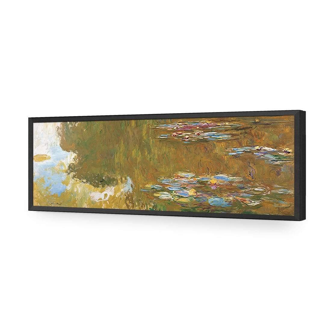 The Water Lily Pond By Monet - Wall Art Designs - 3405_AL_H WAD_AP - 030 - EDG_90x30_S - 2538 - BLK