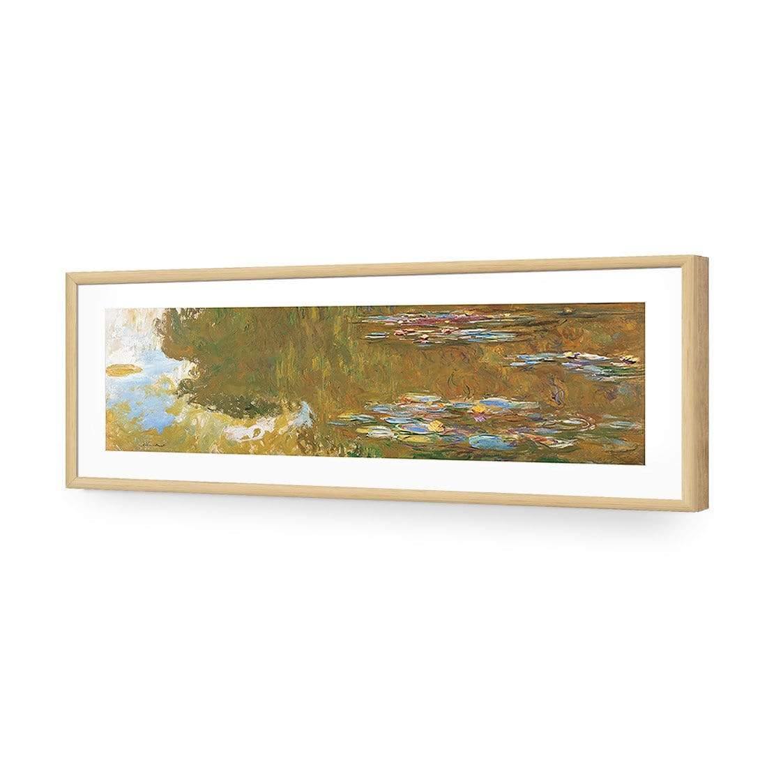 The Water Lily Pond By Monet - Wall Art Designs - 3405_AL_H WAD_AP - 030 - MAT_90x30_S - 2538 - OAK