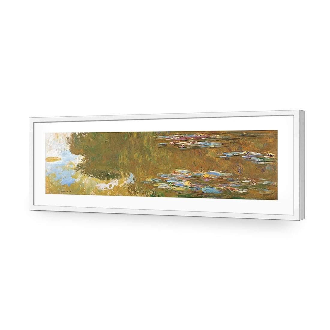 The Water Lily Pond By Monet - Wall Art Designs - 3405_AL_H WAD_AP - 030 - MAT_90x30_S - 2538 - WHT