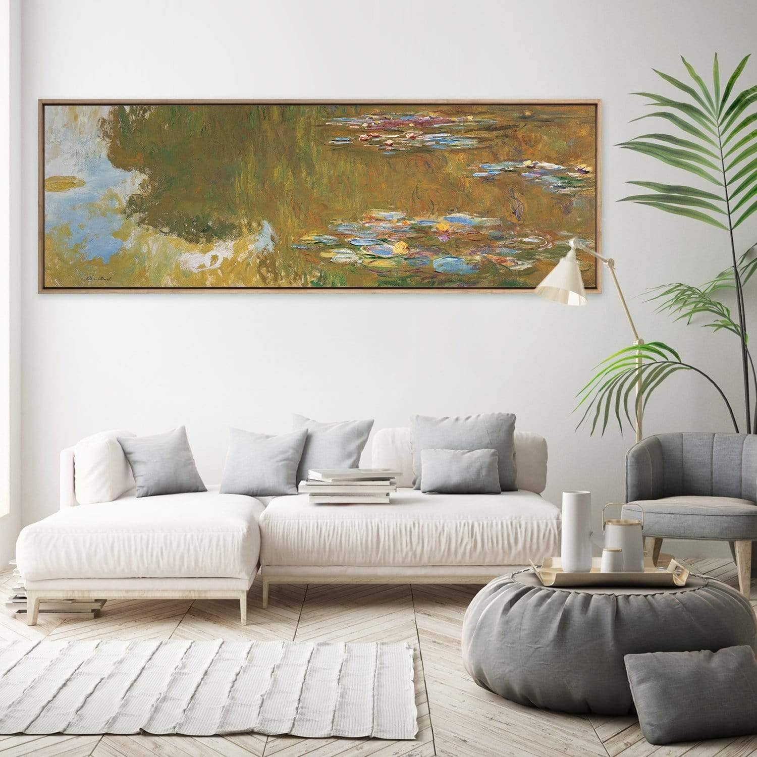 The Water Lily Pond By Monet - Wall Art Designs - 3405_AL_H WAD_CP - MPY - 260 - M - S - S_60x20_NONE