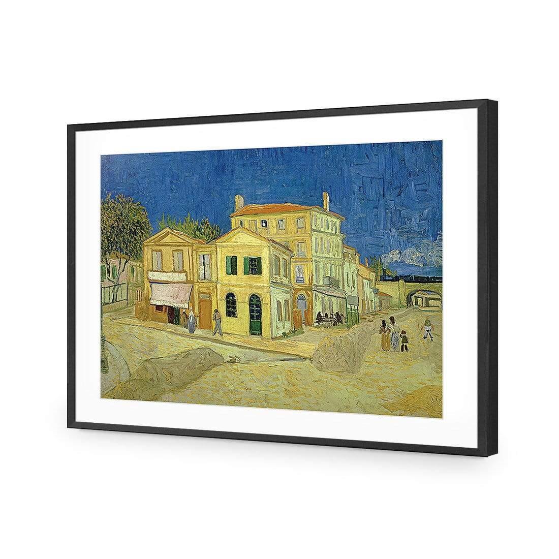 The Yellow House by Vincent van Gogh - Wall Art Designs - 3824_AR_H WAD_AP - 030 - MAT_45x30_S - 2538 - BLK