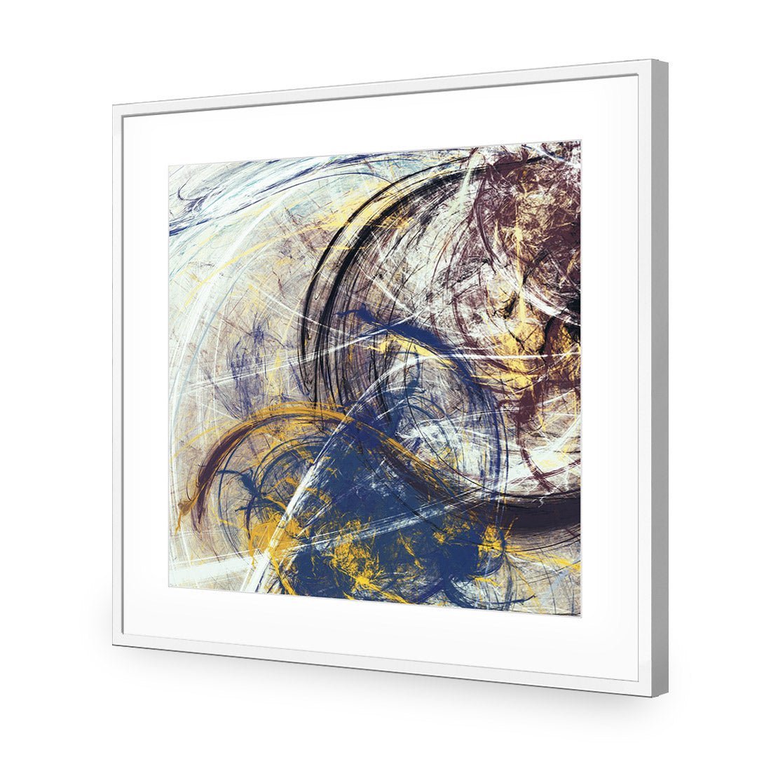 Time and Motion (square) - Wall Art Designs - 2321_AS_Q WAD_AP - 030 - MAT_37x37_S - 2538 - WHT