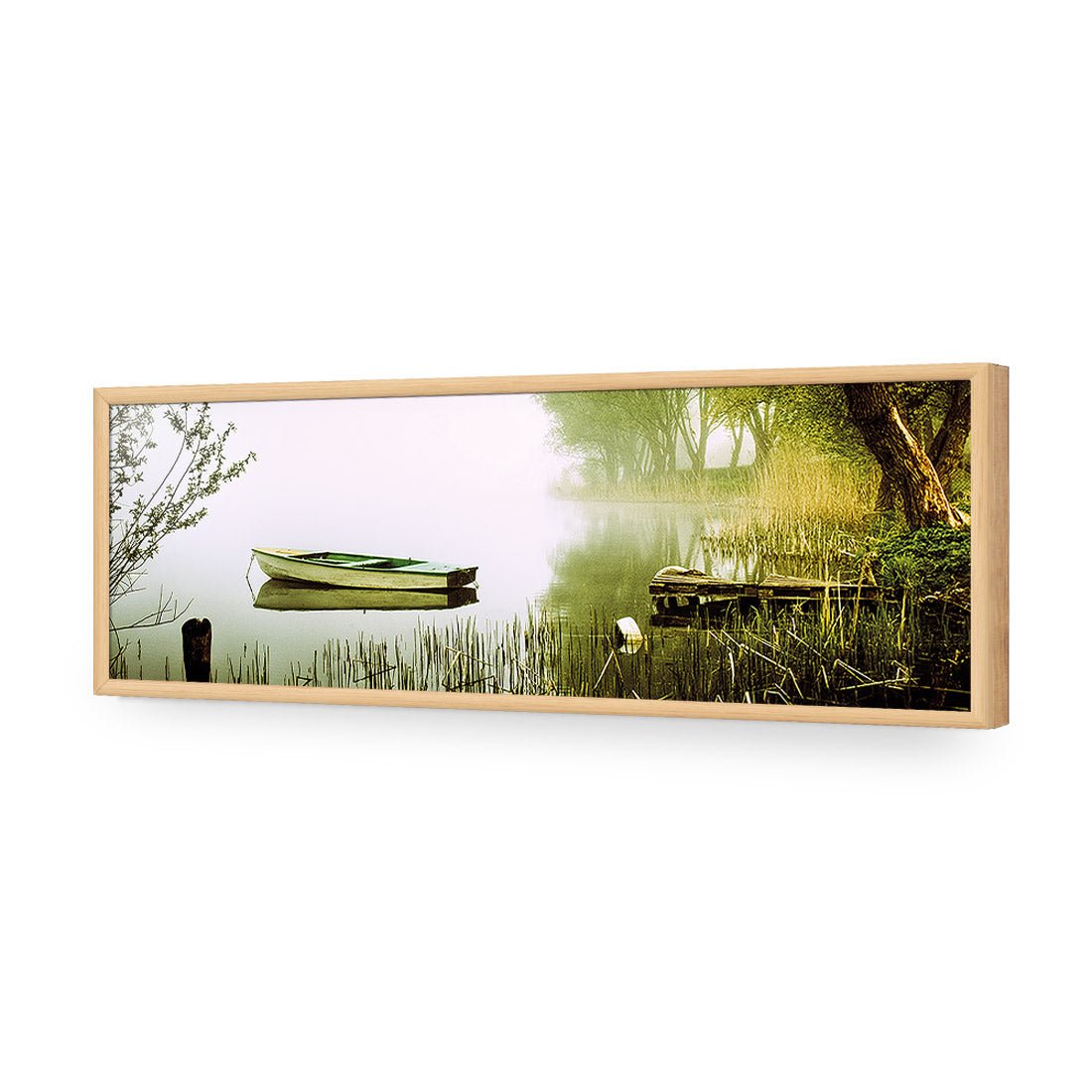 Tired Row Boat (long) - Wall Art Designs - 1518_AL_H WAD_AP - 030 - EDG_90x30_S - 2538 - OAK