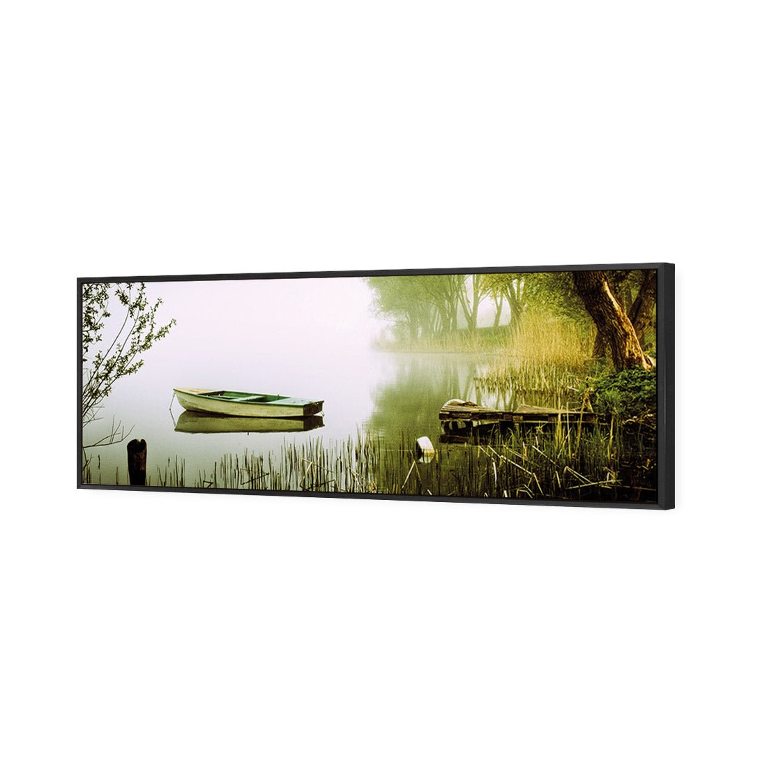 Tired Row Boat (long) - Wall Art Designs - 1518_AL_H WAD_CP - MPY - 260 - M - S - S_60x20_S - 1550 - BLK