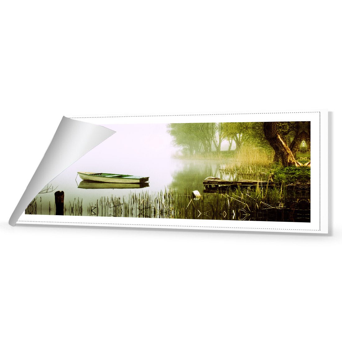 Tired Row Boat (long) - Wall Art Designs - 1518_AL_H WAD_CP - MPY - 260 - M - R_60x20_NONE