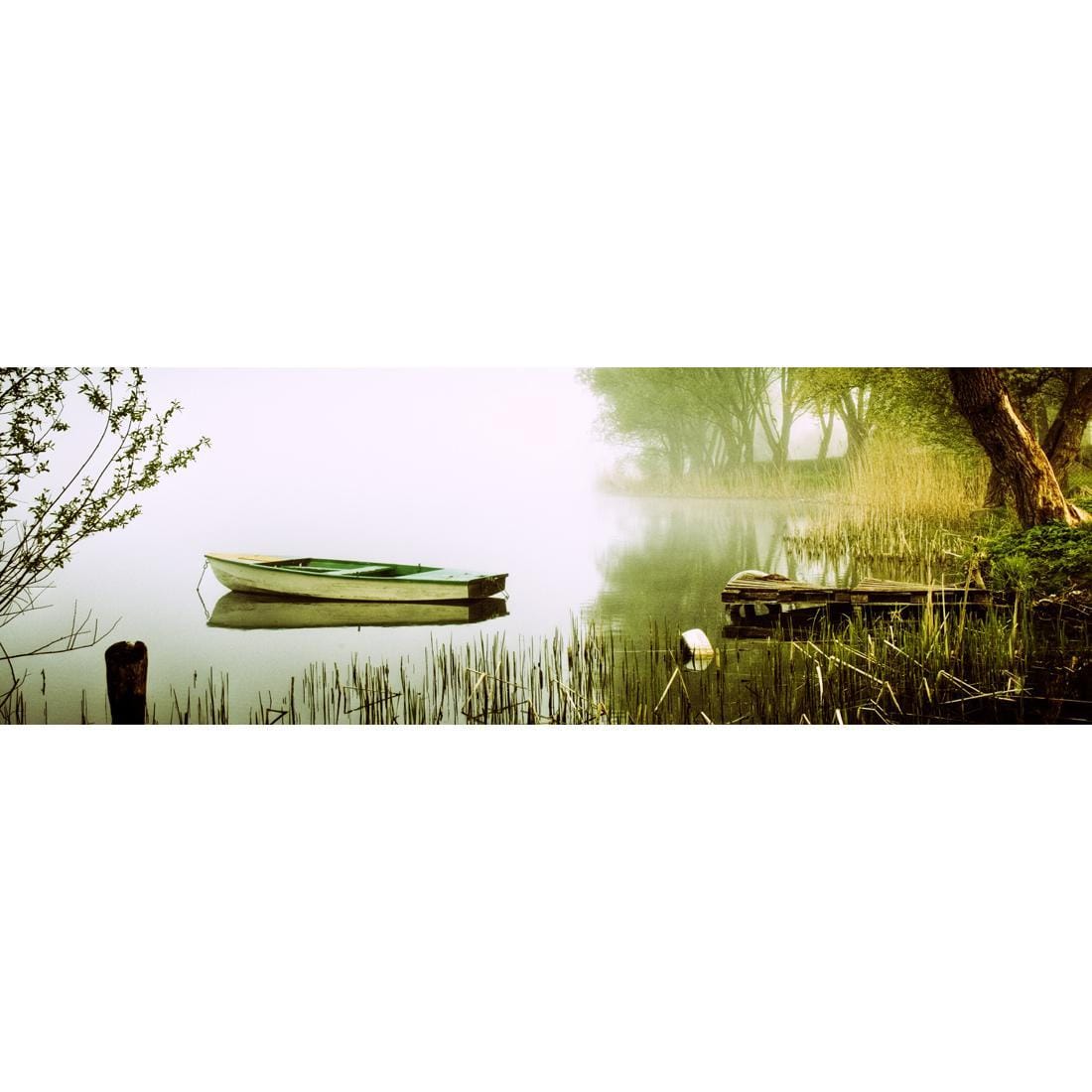 Tired Row Boat (long) - Wall Art Designs - 1518_AL_H WAD_CP - MPY - 260 - M - S - S_60x20_NONE