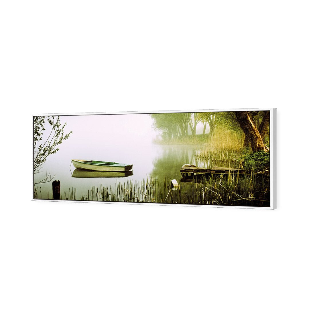 Tired Row Boat (long) - Wall Art Designs - 1518_AL_H WAD_CP - MPY - 260 - M - S - S_60x20_S - 1550 - WHT