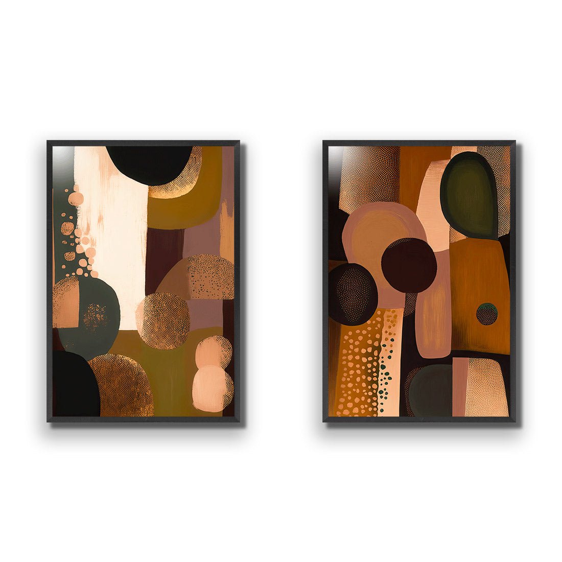 Touch of Bronze Perfect Pair - Wall Art Designs - SET2_5046_AR_V WAD_AP - 030 - EDG_45x30_S - 2538 - BLK