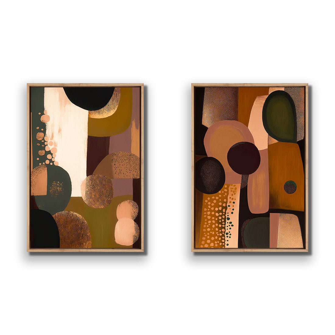 Touch of Bronze Perfect Pair - Wall Art Designs - SET2_5046_AR_V WAD_CP - MPY - 260 - M - S - S_45x30_S - 1550 - OAK