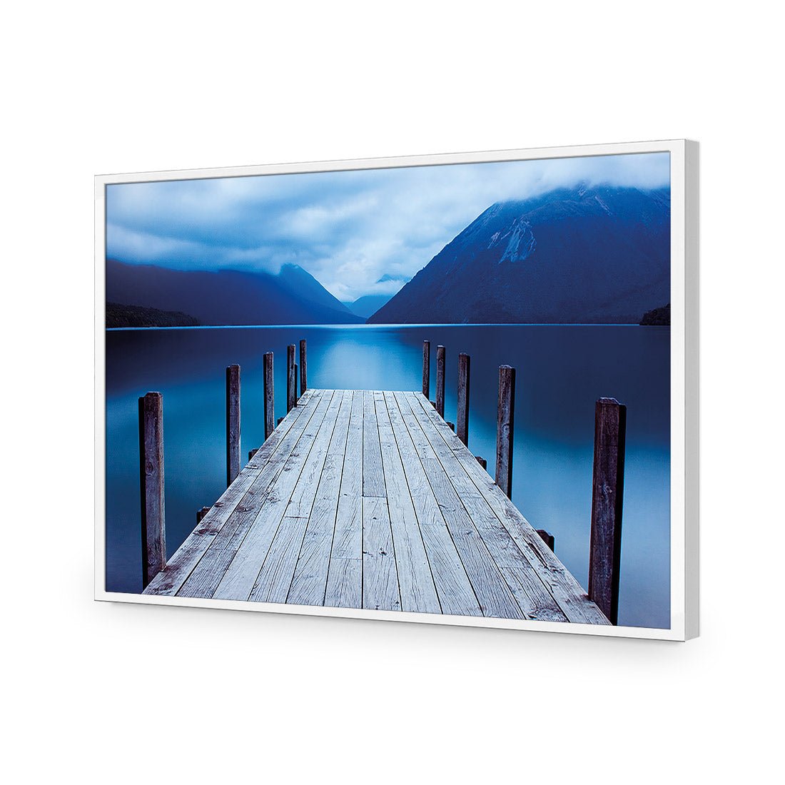 Tranquil Jetty | Classic Acrylic | Flat Frame No Border | White