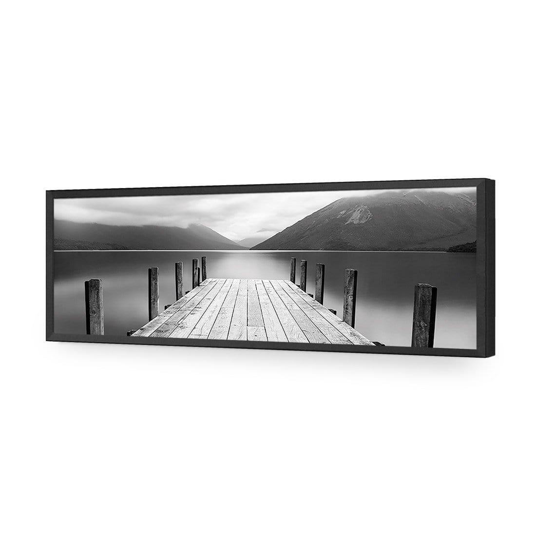 Tranquil Jetty, Black and White (long) - Wall Art Designs - 1987_BL_H WAD_AP - 030 - EDG_90x30_S - 2538 - BLK