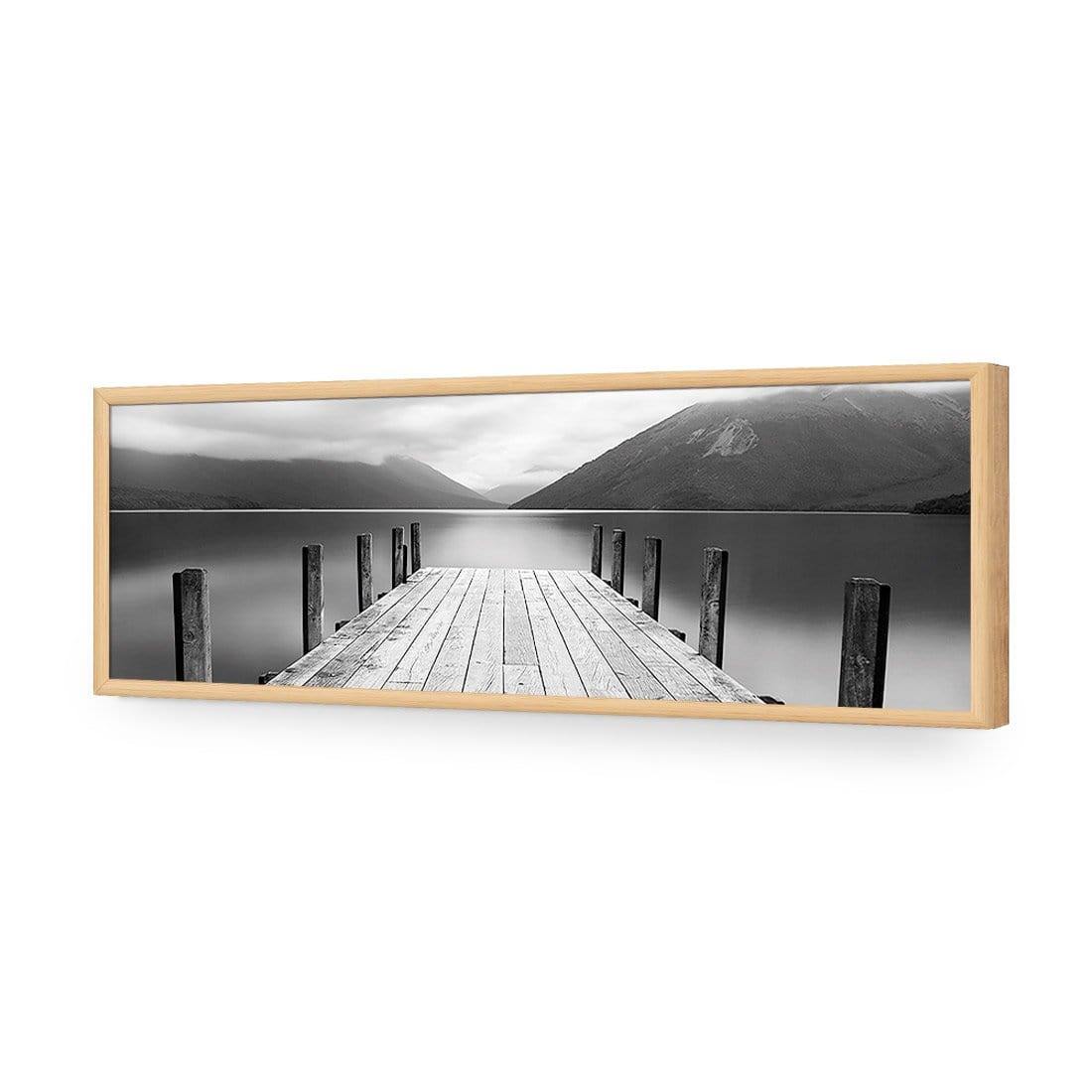 Tranquil Jetty, Black and White (long) - Wall Art Designs - 1987_BL_H WAD_AP - 030 - EDG_90x30_S - 2538 - OAK