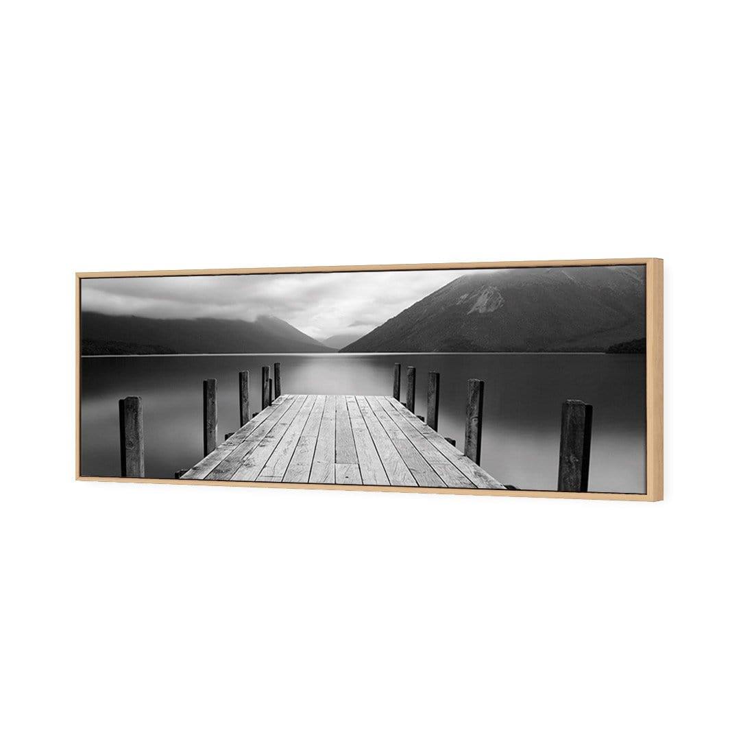 Tranquil Jetty, Black and White (long) - Wall Art Designs - 1987_BL_H WAD_CP - MPY - 260 - M - S - S_60x20_S - 1550 - OAK