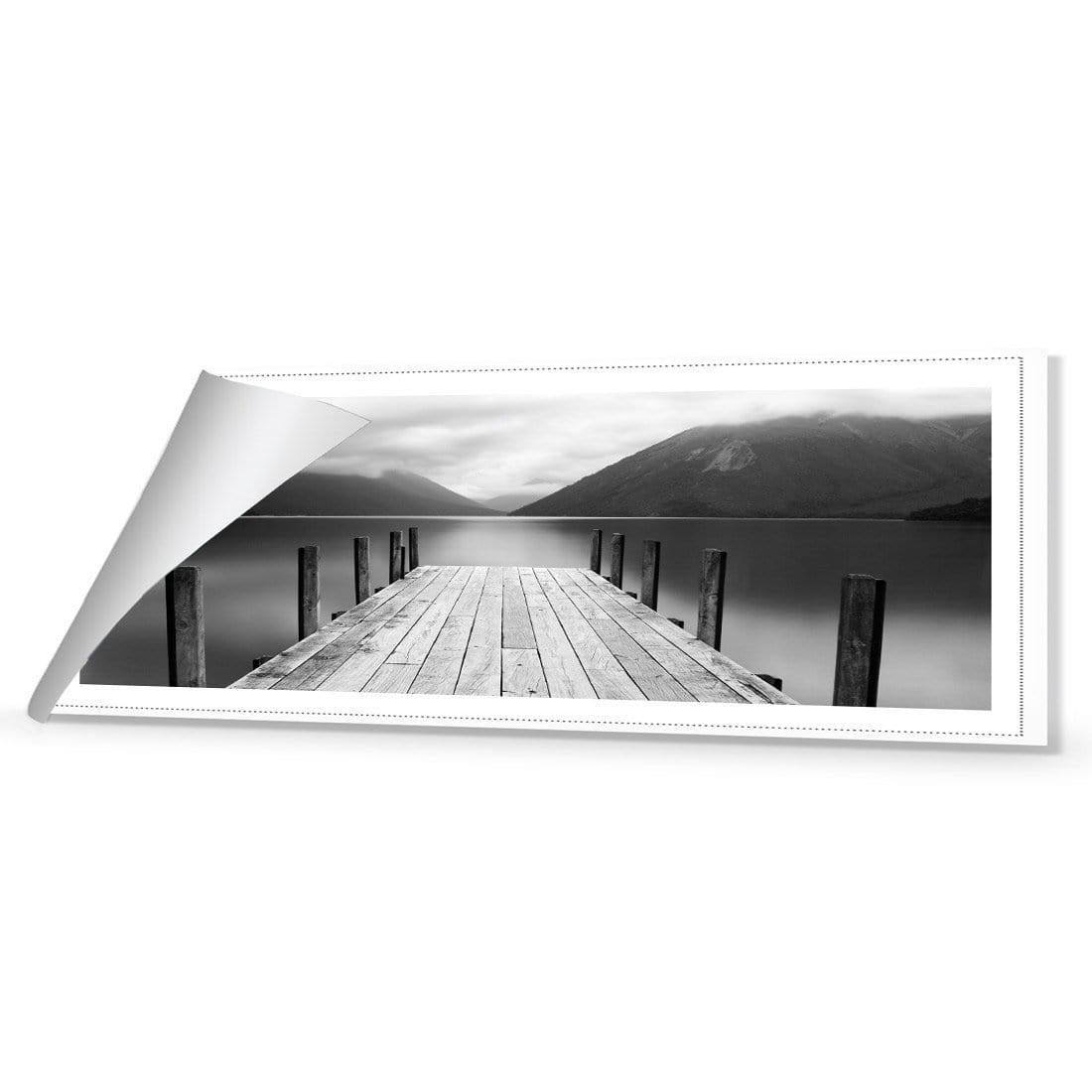 Tranquil Jetty, Black and White (long) - Wall Art Designs - 1987_BL_H WAD_CP - MPY - 260 - M - R_60x20_NONE