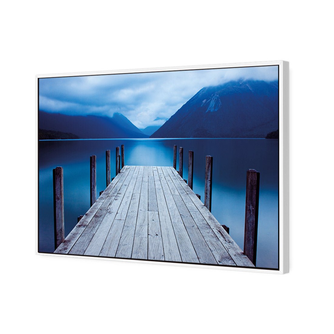 Tranquil Jetty | Classic Canvas | Floating Frame | White