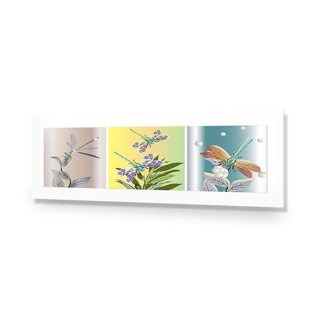 Trio of Dragonflies (long) - Wall Art Designs - 555_AL_H WAD_AP - 030 - MAT_90x30_NONE