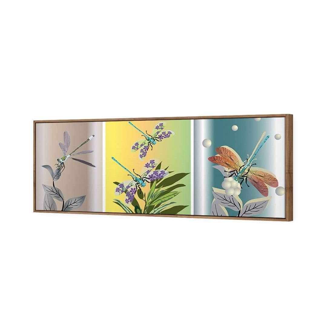 Trio of Dragonflies (long) - Wall Art Designs - 555_AL_H WAD_CP - MPY - 260 - M - S - S_60x20_S - 1550 - NAT